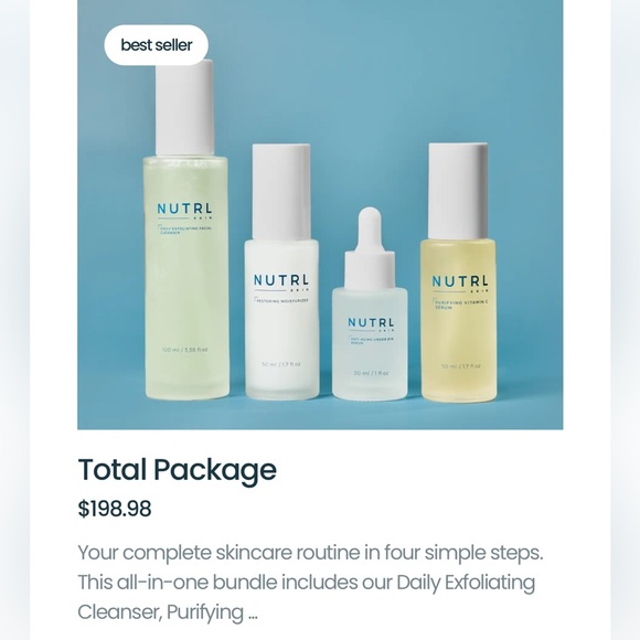 NUTRL Skincare Set (4 Piece) Brand New - In Original Boxes - Picture 5 of 8